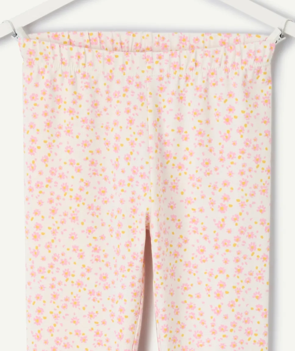 Legging fille imprimé floral