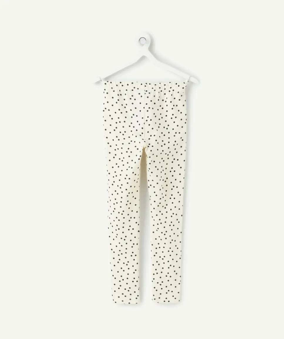 Legging fille imprimé pois