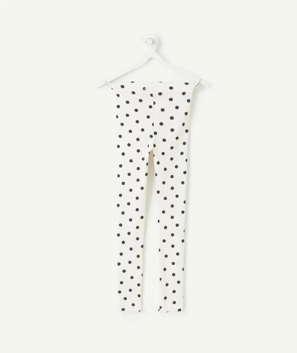 Legging fille imprimé pois