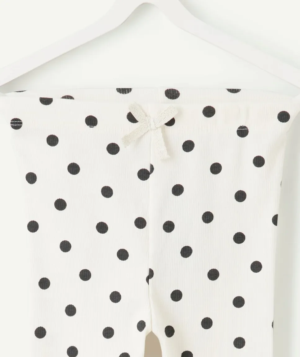 Legging fille imprimé pois