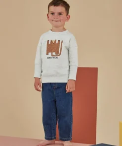 Le pantalon évolutif denim en coton et chanvre