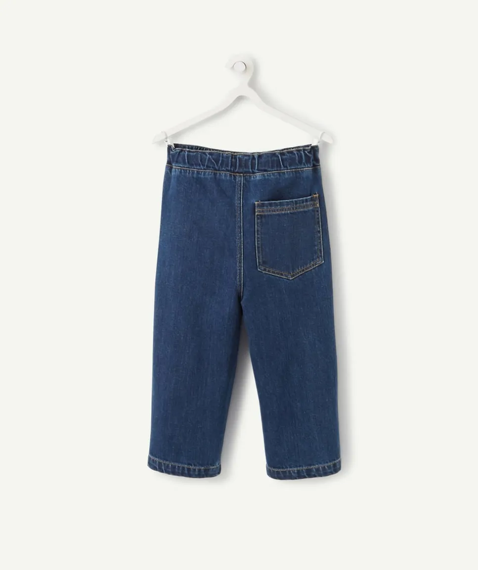 Le pantalon évolutif denim en coton et chanvre