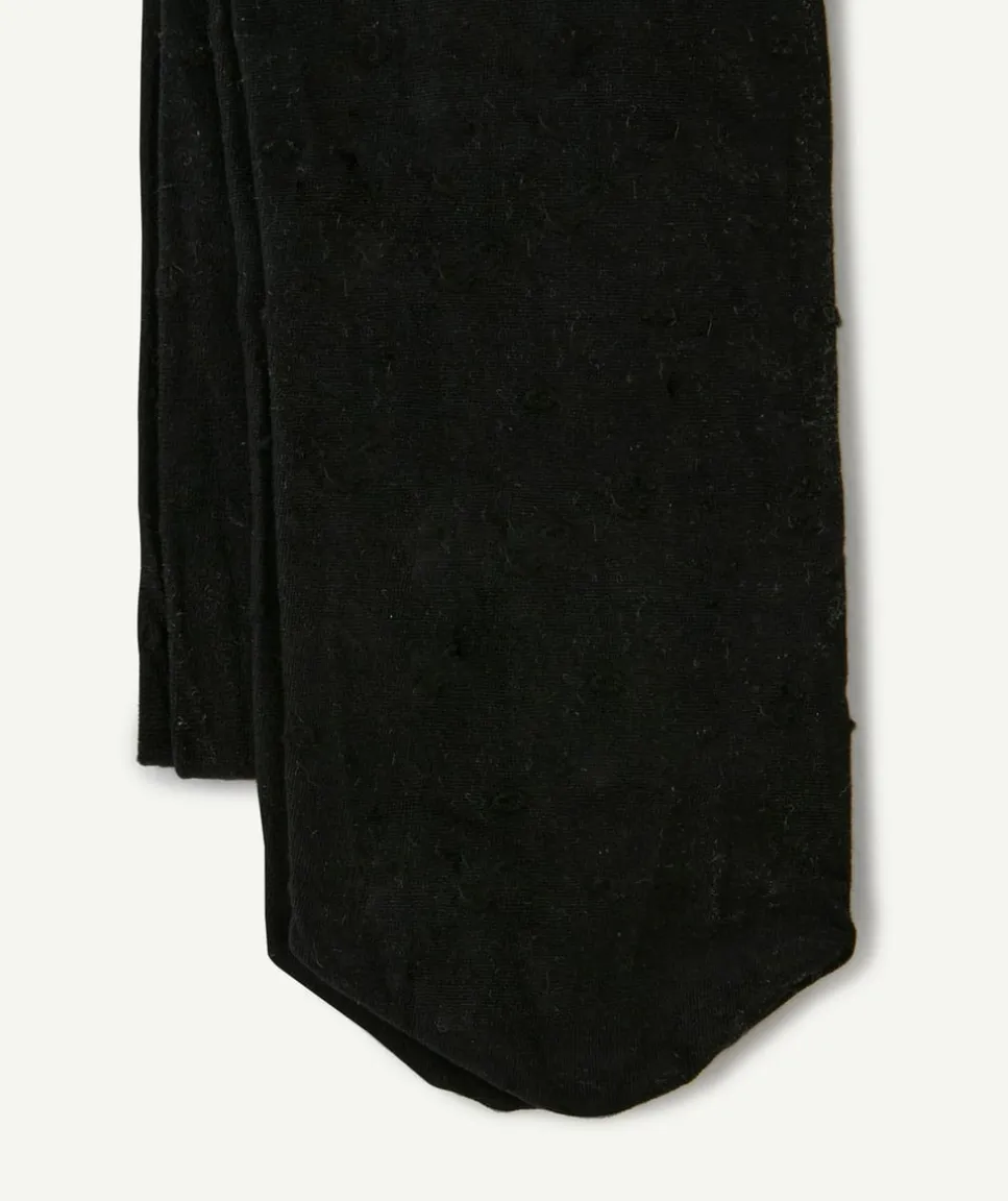 Les 2 paires de collants en voile noir 40d