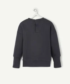Le sweat évolutif bleu marine en coton pima