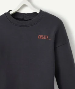 Le sweat évolutif bleu marine en coton pima