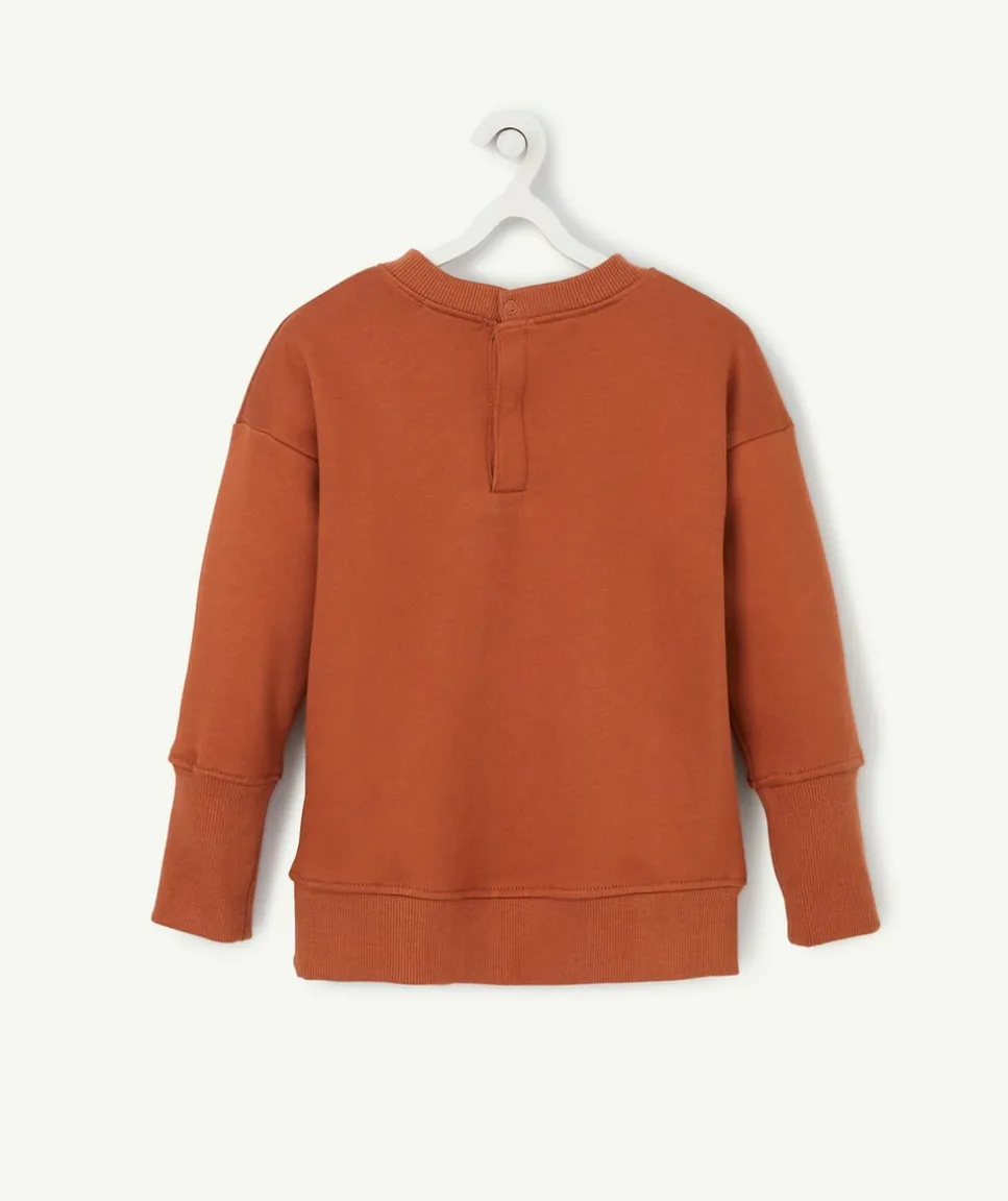 Le sweat évolutif terracotta en coton pima