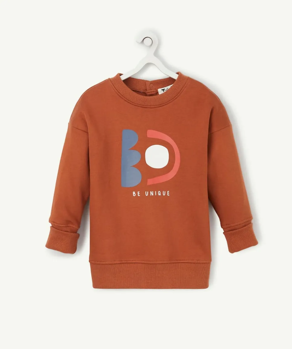 Le sweat évolutif terracotta en coton pima