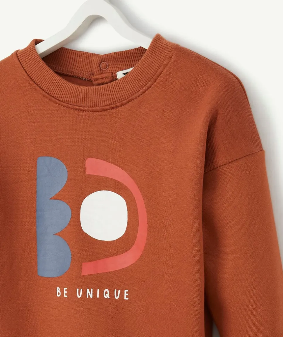Le sweat évolutif terracotta en coton pima