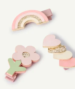 Lot barrettes fantaisie pastel fille