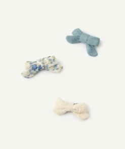 Lot barrettes nœud bébé fille pastel et fleuri
