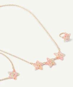 Lot bijoux fille étoiles multicolores