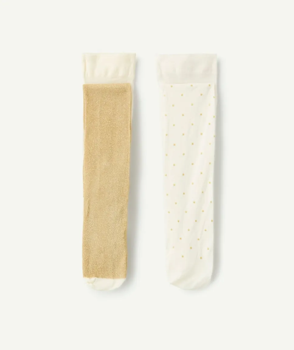 Lot 2 collants fille fantaisie pailletés