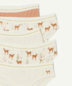 Lot culottes fille imprimé cerfs
