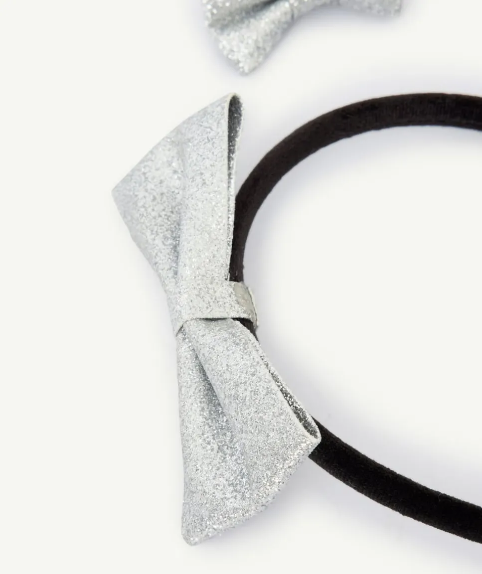 Lot de 3 accessoires cheveux pour fille couleur argentée