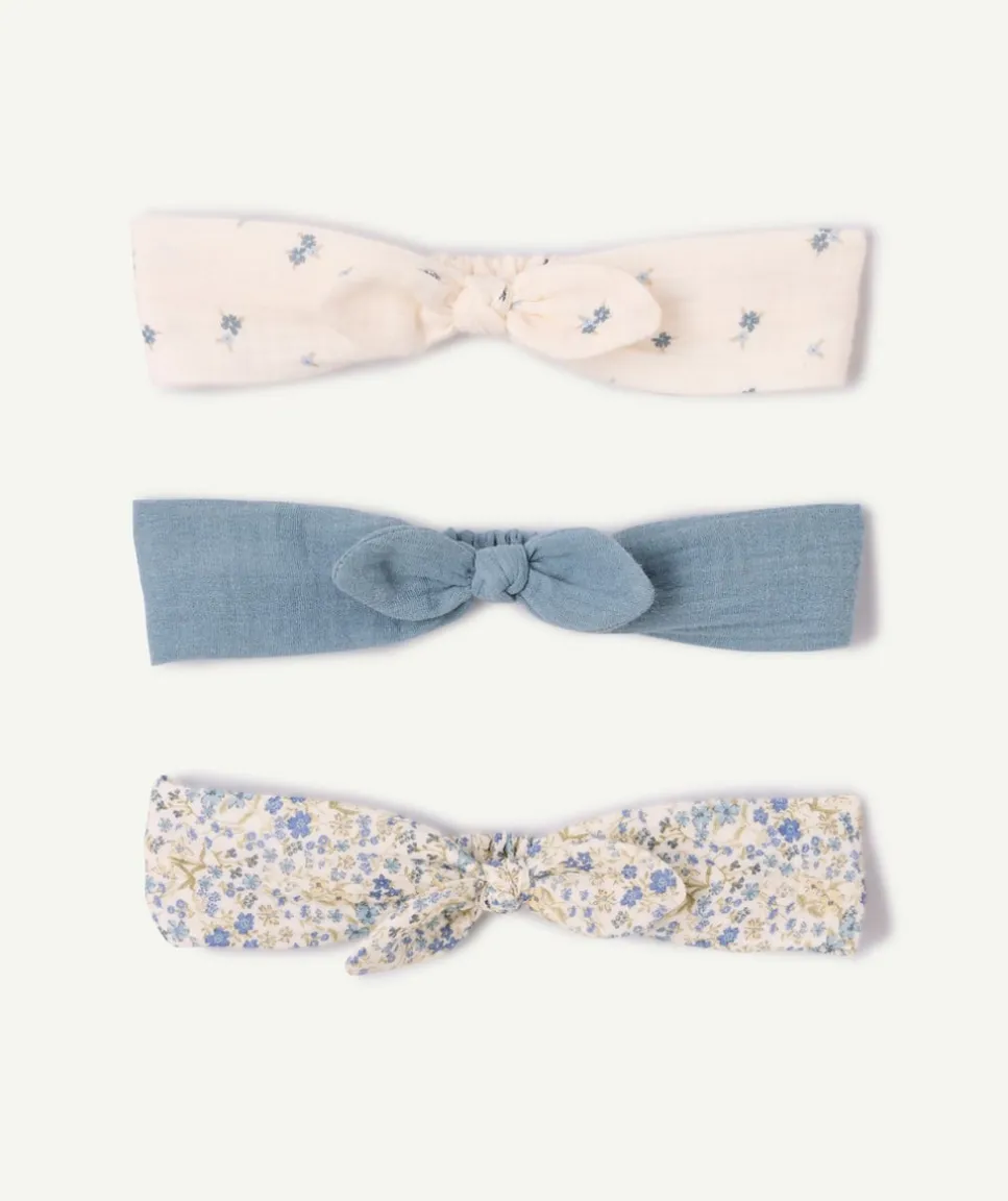 Lot de 3 bandeaux bébé fille imprimés
