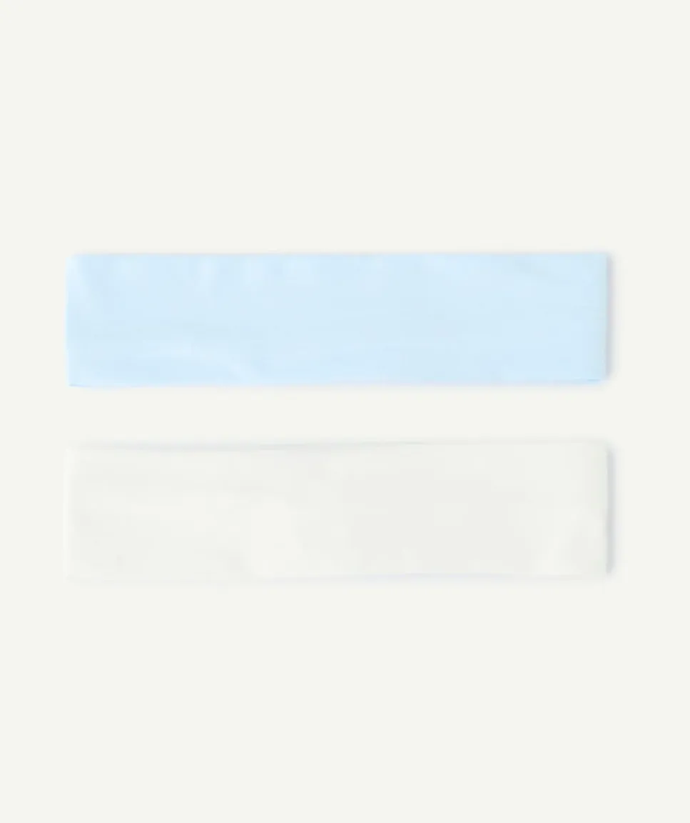 Lot de 2 bandeaux fille bleu blanc