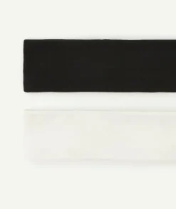Lot de bandeaux fille noir et blanc