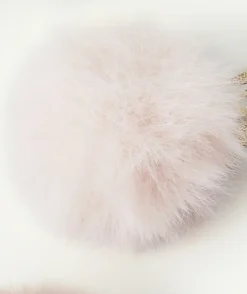 Lot de 3 barrettes bébé fille pailletées avec pompons