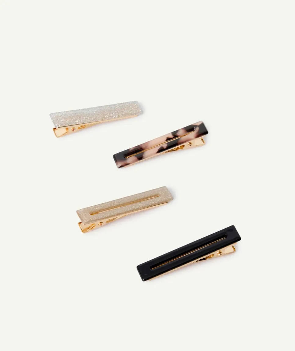 Lot de 4 barrettes pour fille tendance