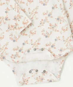Lot de 5 bodies bébé fille blancs et roses
