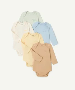 Lot de 5 bodies bébé garçon imprimés