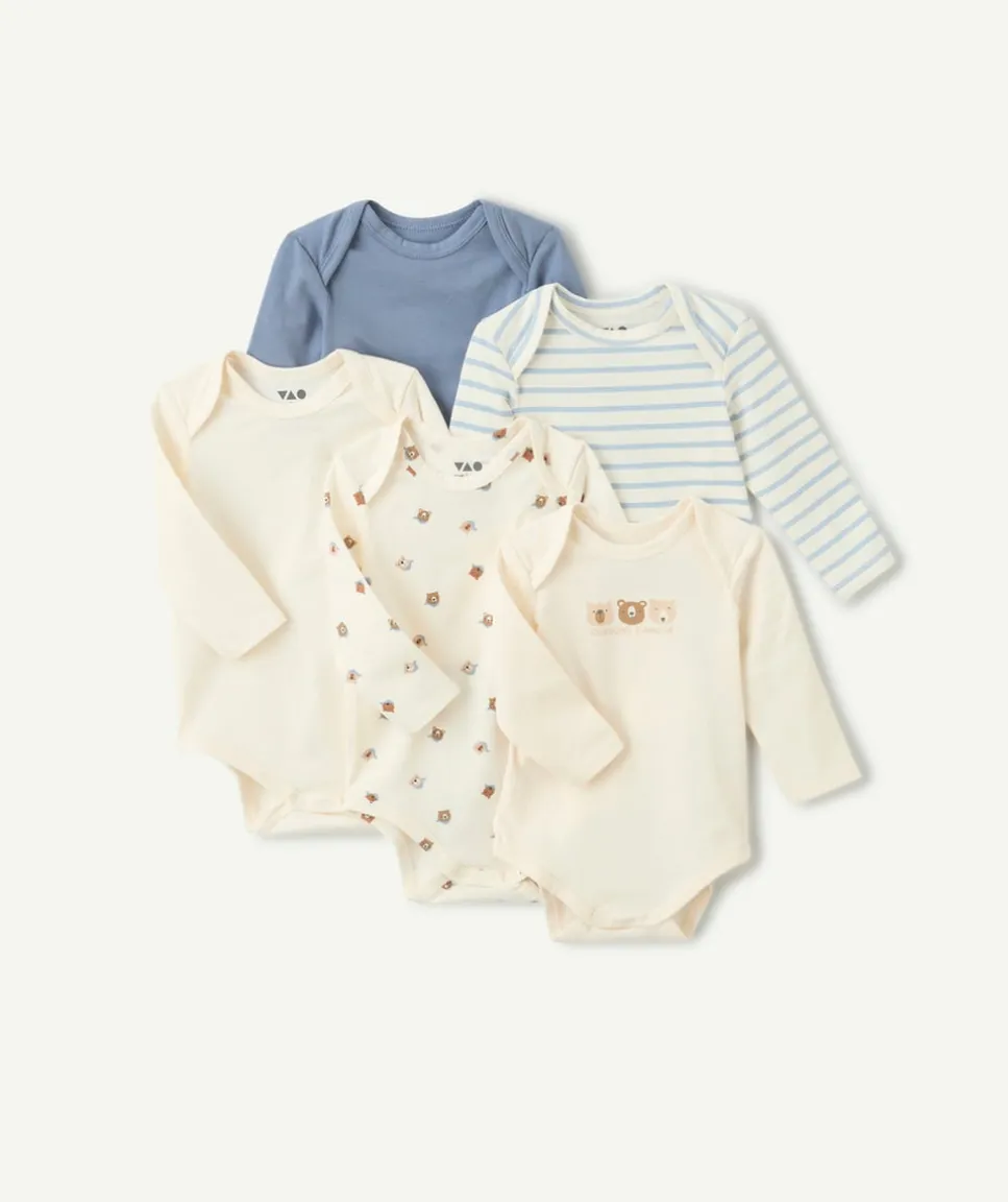 Lot de 5 bodies naissance imprimés