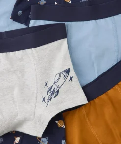Lot de 7 boxers garçon coton bio avec motifs