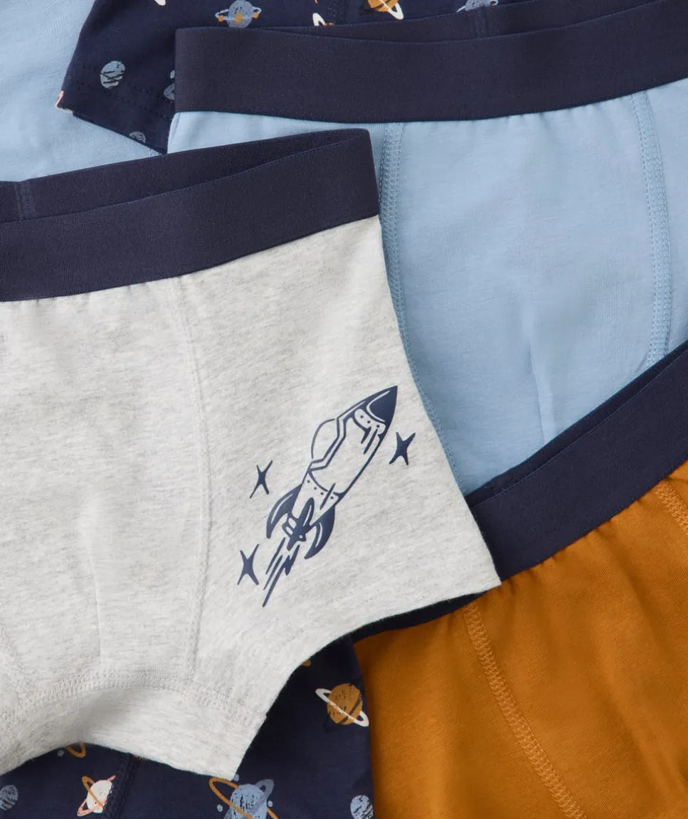 Lot de 7 boxers garçon coton bio avec motifs