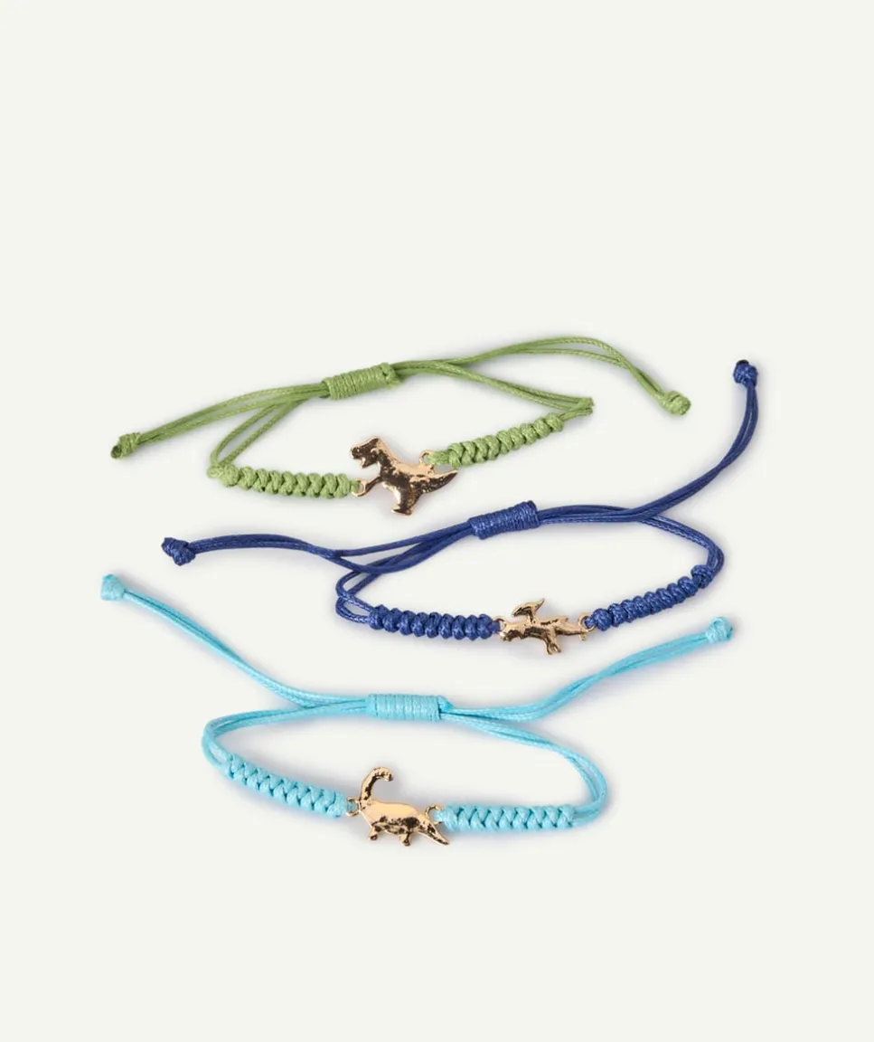 Lot de bracelets dinosaures colorés