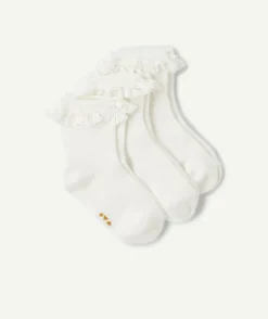 Lot de chaussettes blanches pour fille