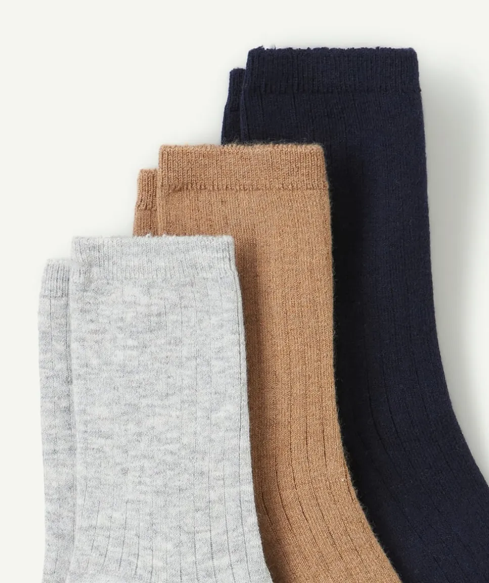 Lot de chaussettes côtelées garçon