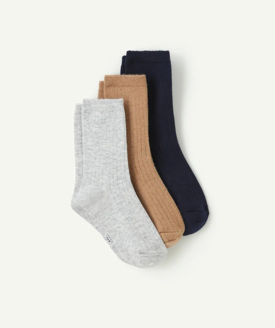 Lot de chaussettes côtelées garçon