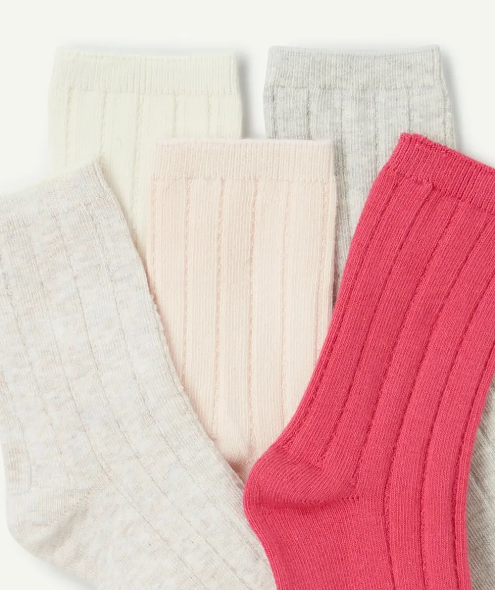 Lot de 5 chaussettes fille