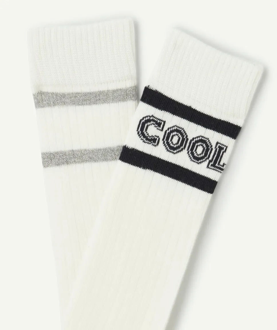 Lot de 2 chaussettes fille en fibres recyclées