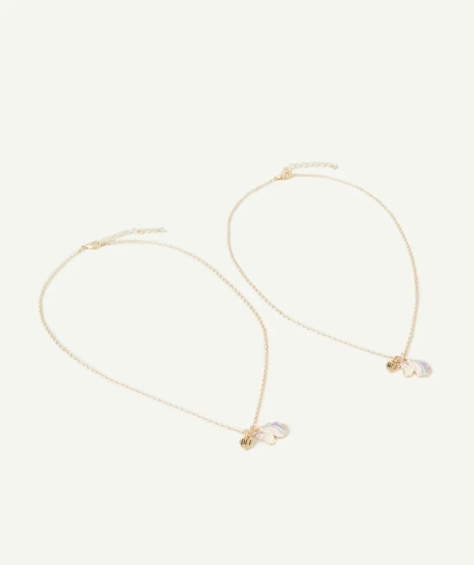 Lot de 2 colliers licornes pour meilleures amies