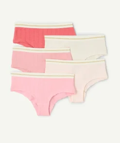 Lot de culottes fille coton colorées