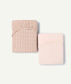 Lot de 2 draps housse coton imprimé