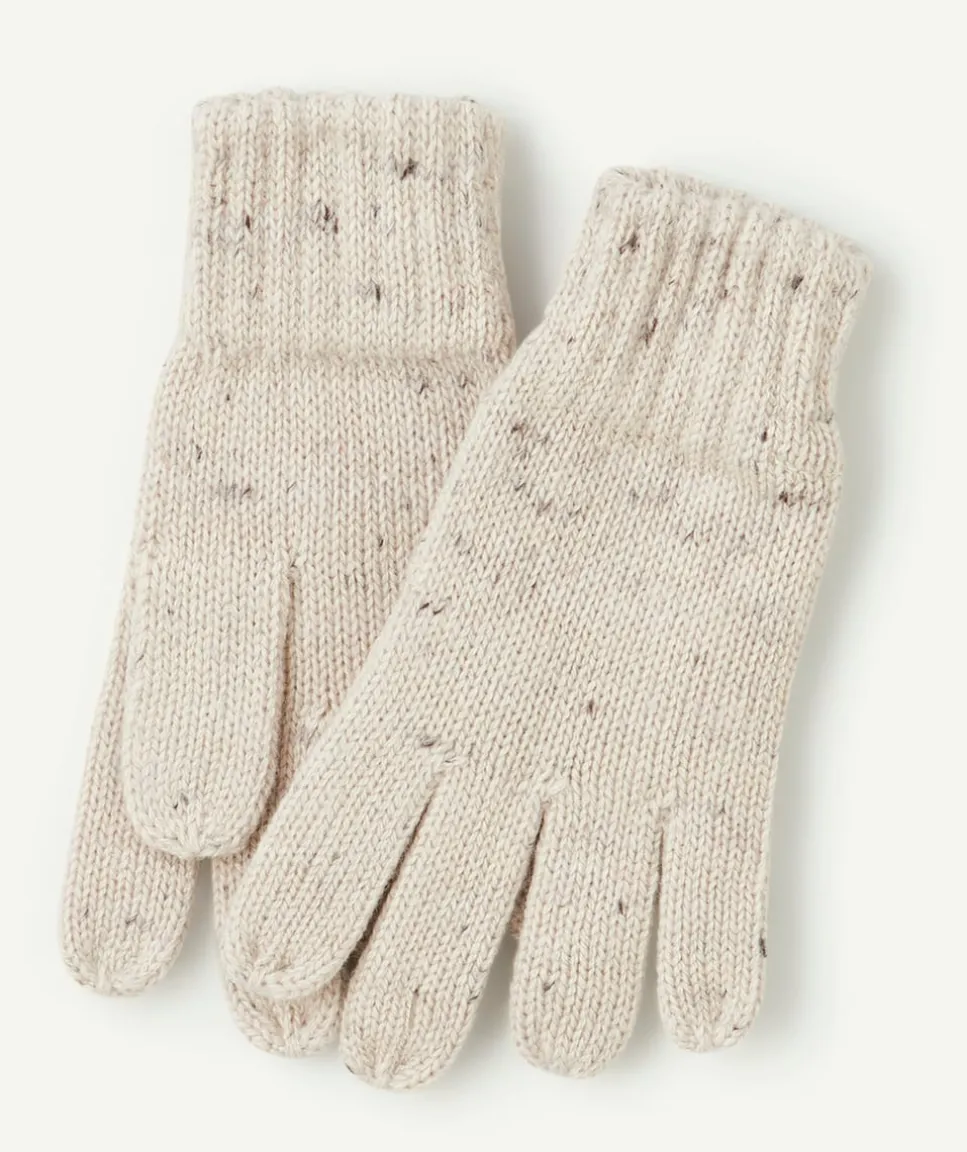 Lot de 2 gants beige garçon