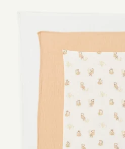 Lot de 3 langes bébé en coton imprimé
