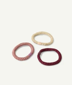 Lot de 3 élastiques cheveux fille colorés