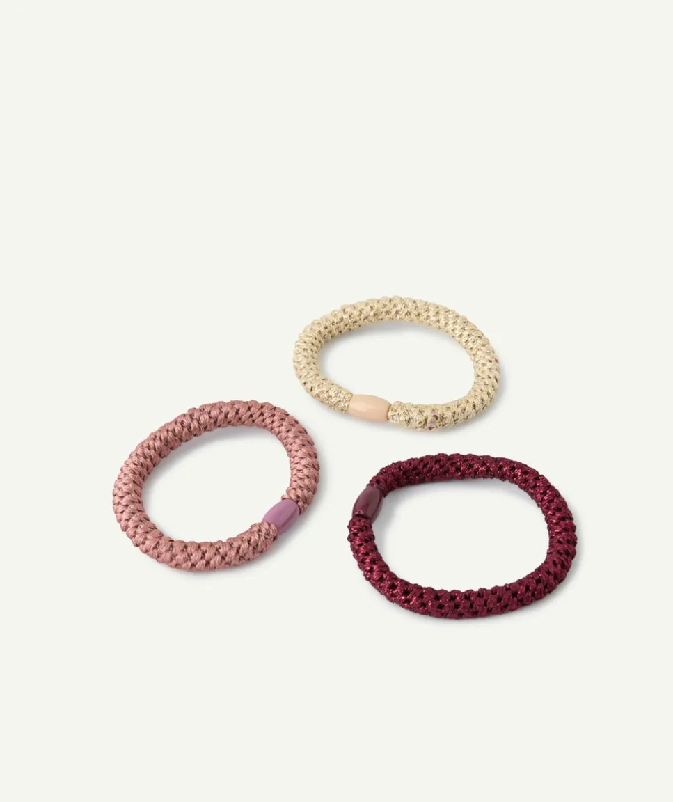 Lot de 3 élastiques cheveux fille colorés
