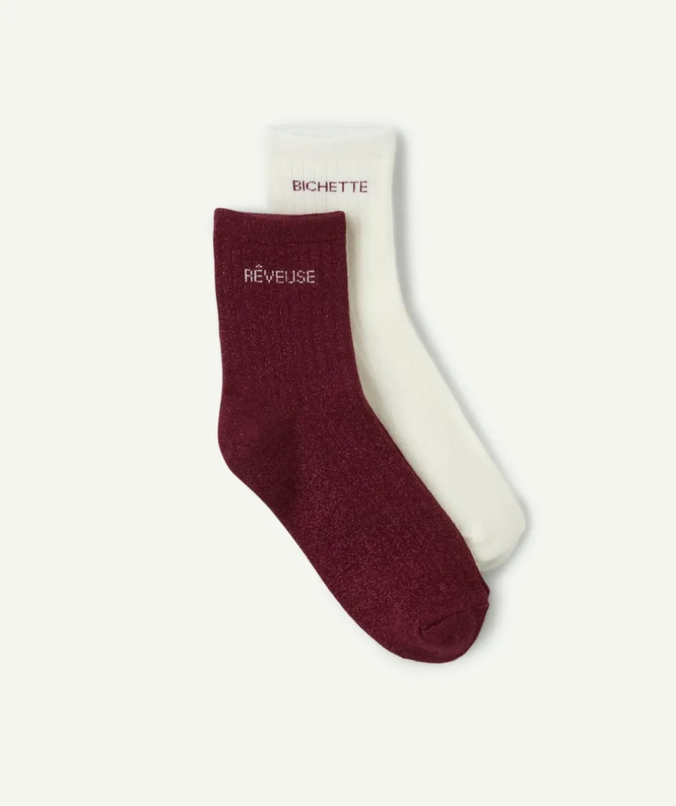 Lot de 2 paires de chaussettes fille