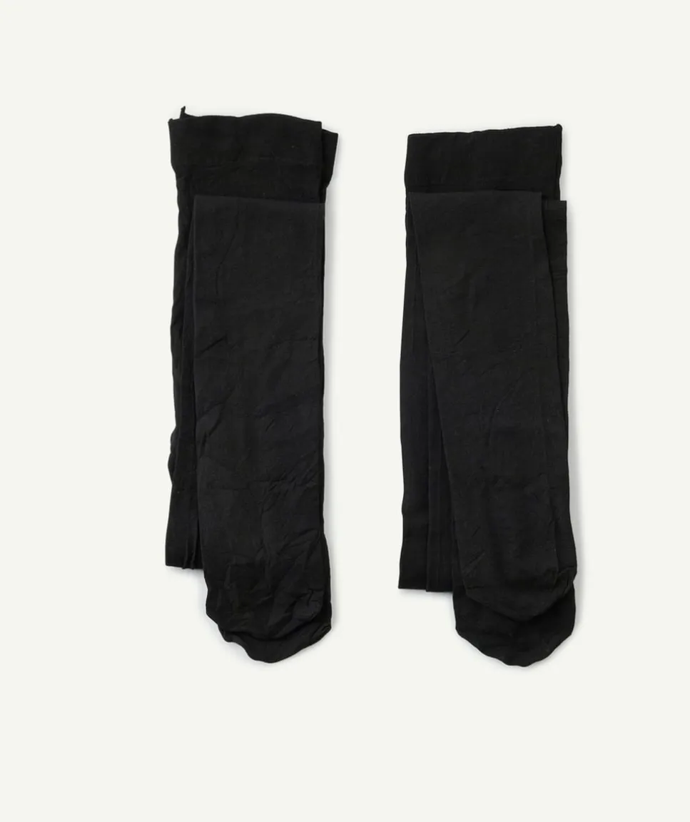 Lot de 2 paires de collants noires
