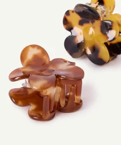 Lot de 2 pinces cheveux fille effet écaille