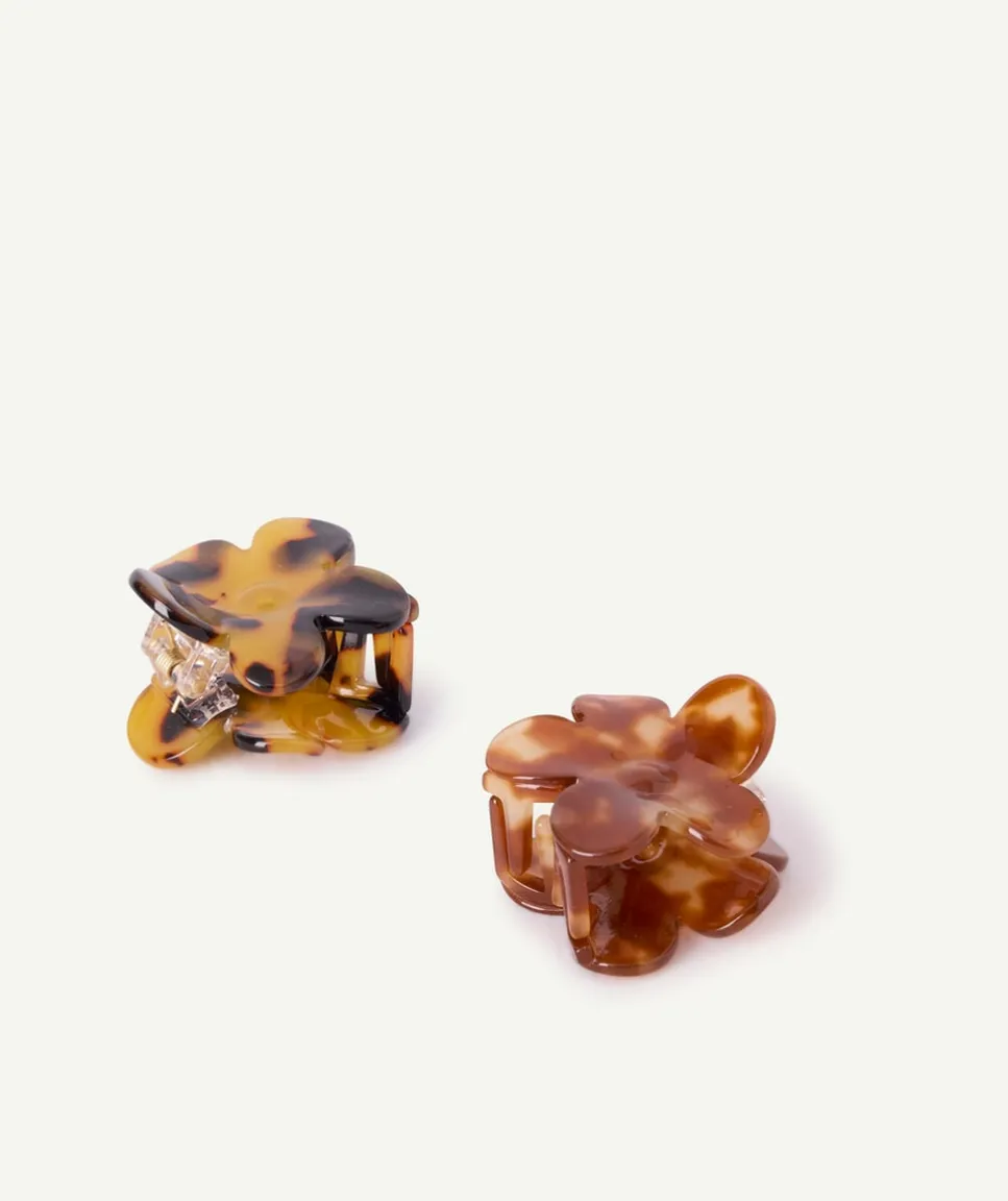 Lot de 2 pinces cheveux fille effet écaille