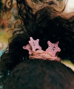 Lot de pinces à cheveux fille imprimées