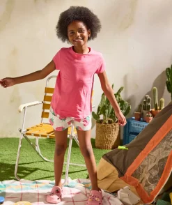 Lot de 2 pyjamas deux pièces fille coton imprimé