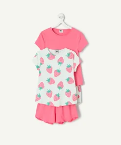 Lot de 2 pyjamas deux pièces fille coton imprimé