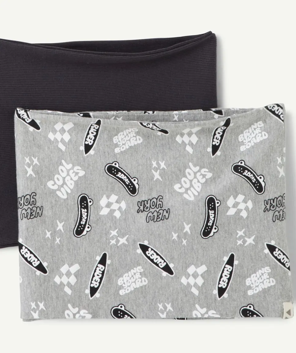 Lot de 2 snood garçon imprimé