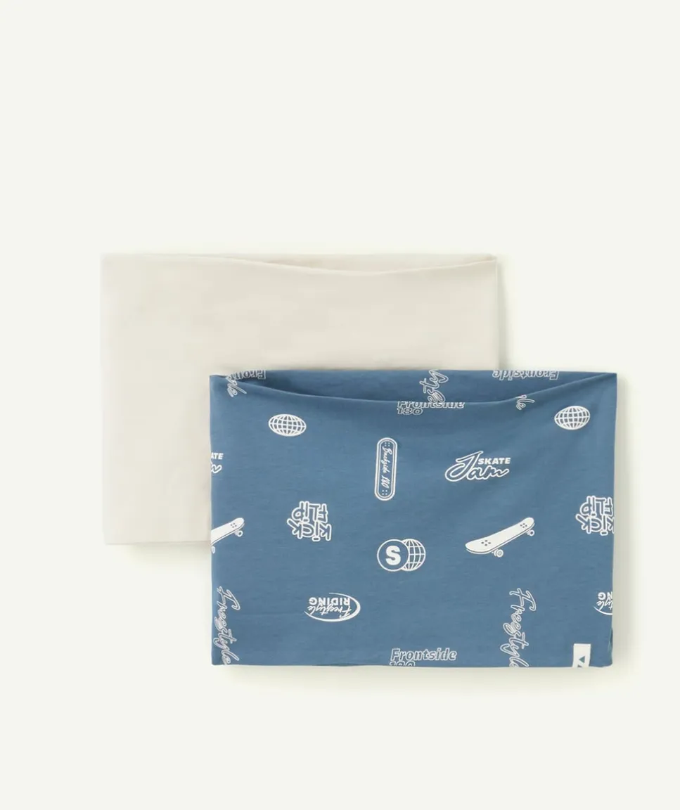 Lot de 2 snoods garçon imprimé skate